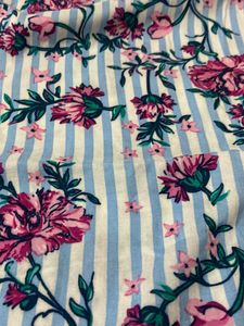 MAX FLORAL COLD SHOLDER TOP
