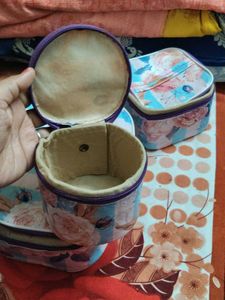 Floral Print Cosmetic Pouches Set