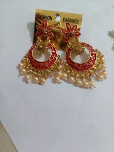 Long N Copper Set With 1 Pair Earring Combo