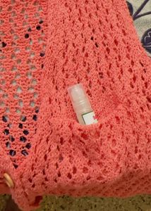 Crochet woollen Sleeveless Top/ Shrug