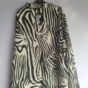 Zebra print Top