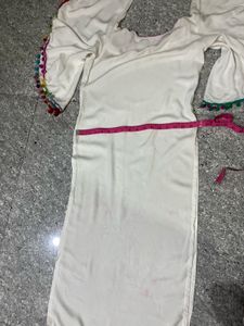 Bohemian kurta with Tassel Trim