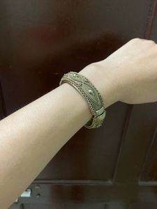 Boho Chic Beaded Metal Bangle Set