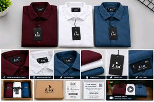 Men's Premium Cotton Shirt Combo – Pack of 3