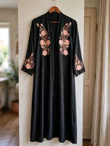 Embroidered Abaya with Hijab