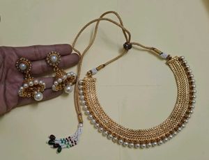 Antique Pearl Necklace Set