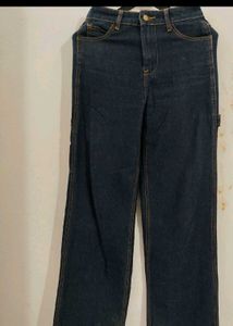 Baggy Dark Wash Cargo Jeans