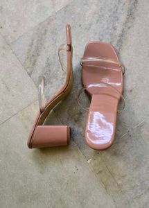 Stylish Pink Jelly Flat Sandals