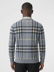 Burberry Check Knit Sweater Men’s
