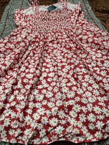 Cute Floral Print Mini Dress