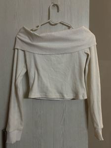 newme white off shoulder top