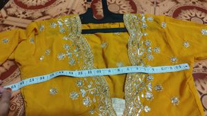 Orange Blouse with Sequins