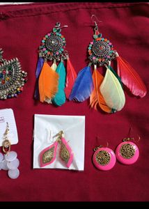 Boho Statement Earrings Set