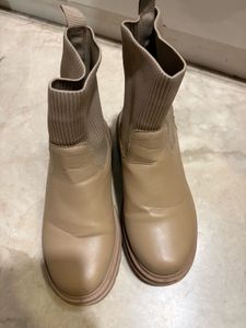 Stylish Beige Ankle Boots