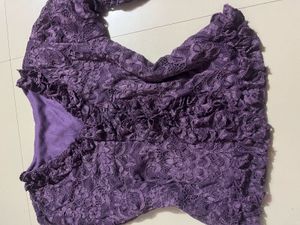 Elegant Purple Lace top