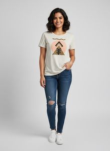 Graphic Print beige T-Shirt