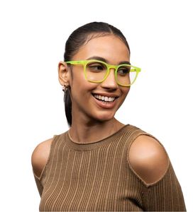 Electric Green Full With Blue Screen Lenses