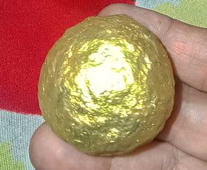 Golden Decorative Rock from Vietnam mountains