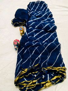 Sawan Spcl Lehriya Saree Select Any One Shade. No Coin Or Offer Rz