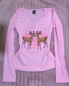 Cute Pink Graphic T-Shirt
