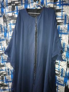 Navy Blue Enthic Abaya Gown