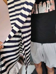 Striped Midi Skirt