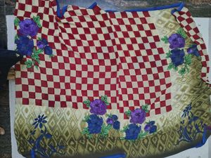 New Saree With Blouse Material