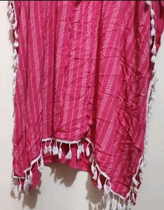 Rose Color Kaftan Kurta For 38 Bust