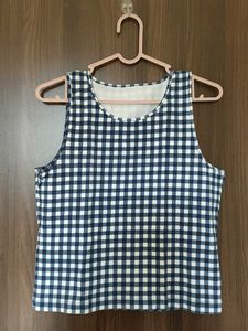 Cute Gingham Tank Top