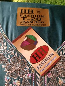 Embroidered Teal Kurta Set