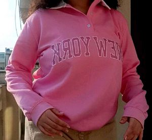 Pink New York Graphic Sweatshirt