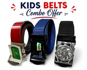 New Kids 3 Belts mix color Combo Offer