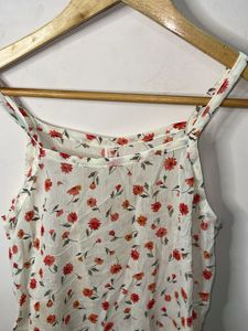 Cute Floral Print Tank Dress