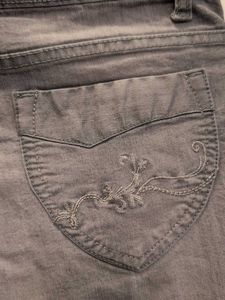 Gray Denim skin fit Jeans