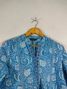 Blue Printed Top (Women's)