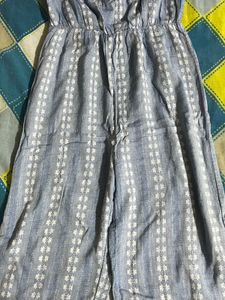 Blue Striped Jumpsuit