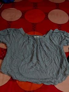 Boho Style Blue Top