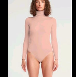 Peach High Neck Bodysuit - Size XL