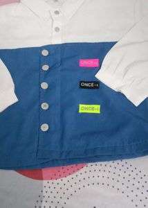 Stylish Color Block Button-Up Shirt