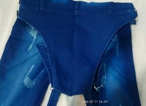 Y2k Blue Denim Dungaree
