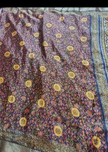 Elegant Printed Silk Saree with blouse pc