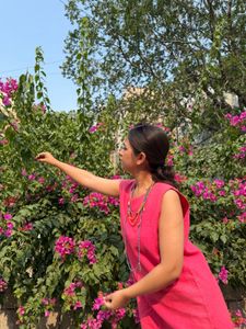 Coral Pink Sleeveless Dress