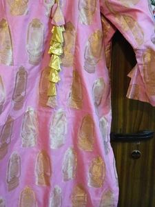 Pink Kurta Set with Pants
