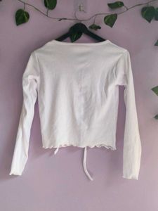 White Long Sleeve Shrug