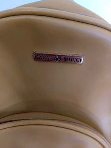 Stylish Mustard Leather Backpack