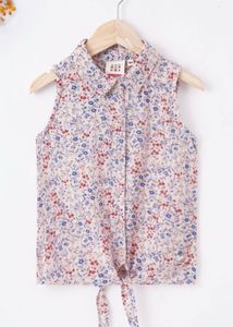 New Beautiful Sleeveless Shirt With Front Knot