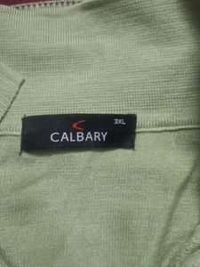 Men's Green Henley Shirt 3xl
