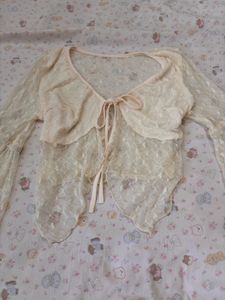 Sheer Lace top bust36/38