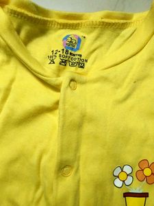 Price Drop: Yellow Footed Romper For 12-18 Months