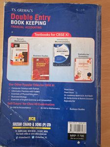 T.S. Grewal's Double Entry Book Keeping Textbook